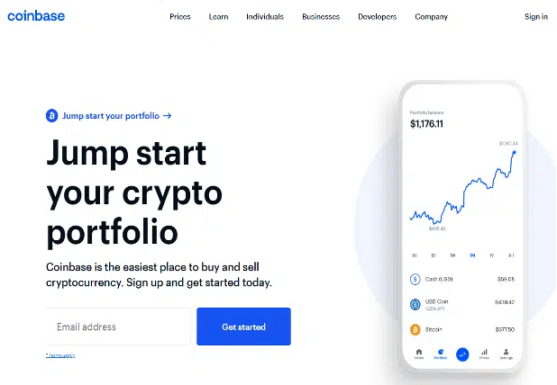 Coinbase Jump start your crypto portfolio