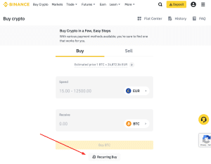 binance recurring buy