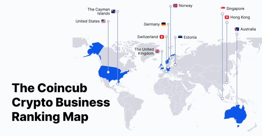 Crypto business friendly ranking map