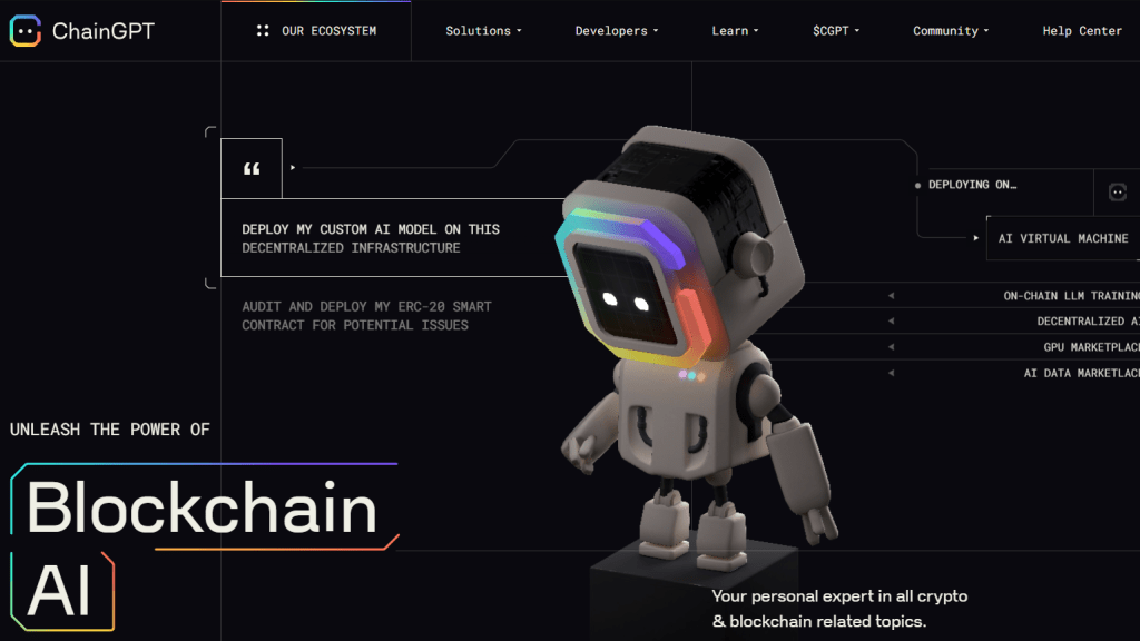 AI and Smart Contracts: Decentralized Automation AI and Smart Contracts: ChainGPT