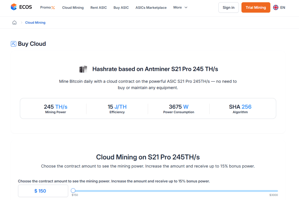 Best Cloud Mining Platforms in 2025 ECOS Best Cloud Mining Platforms in 2025