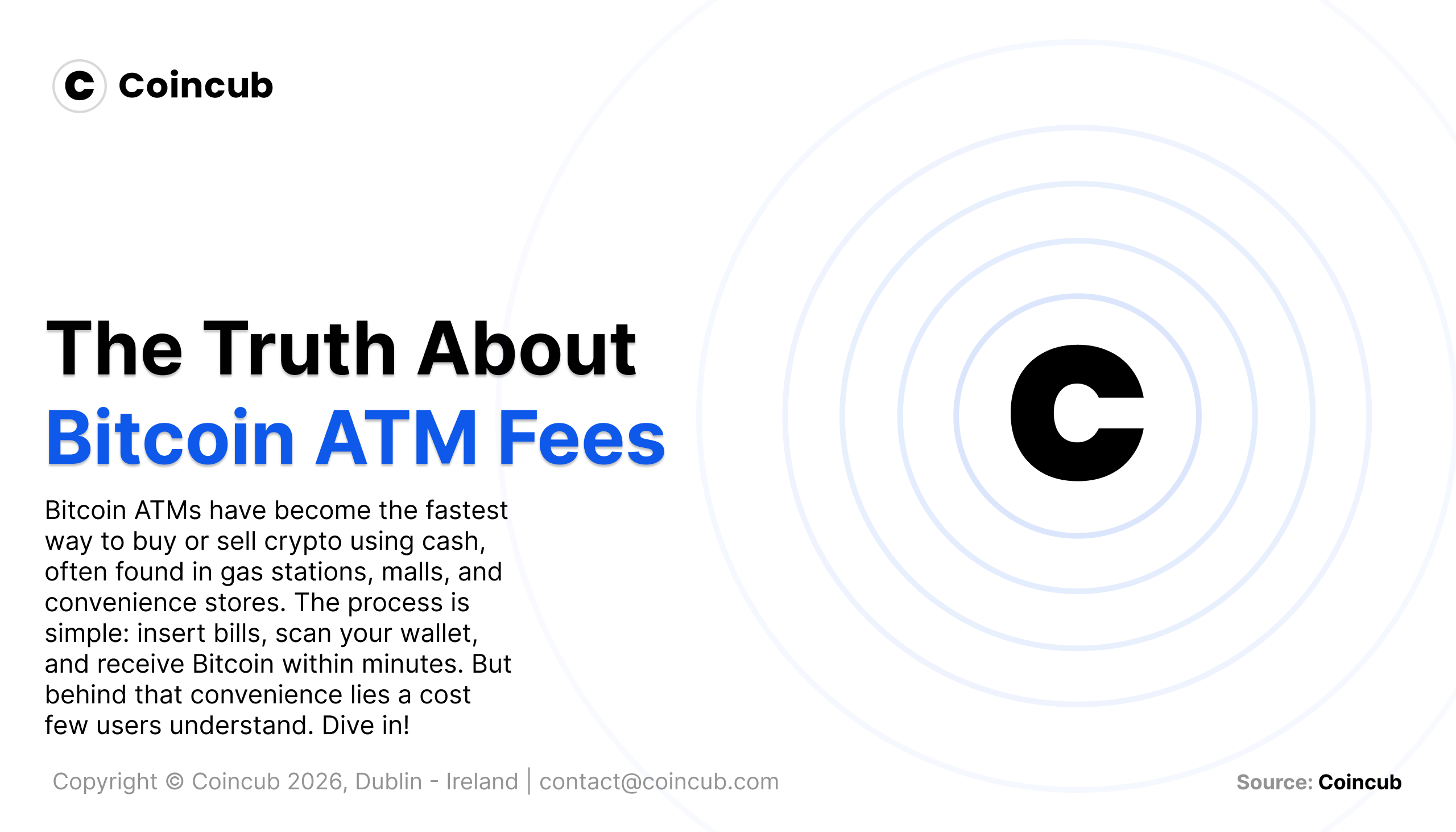 The Truth About Bitcoin ATM Fees | Coincub