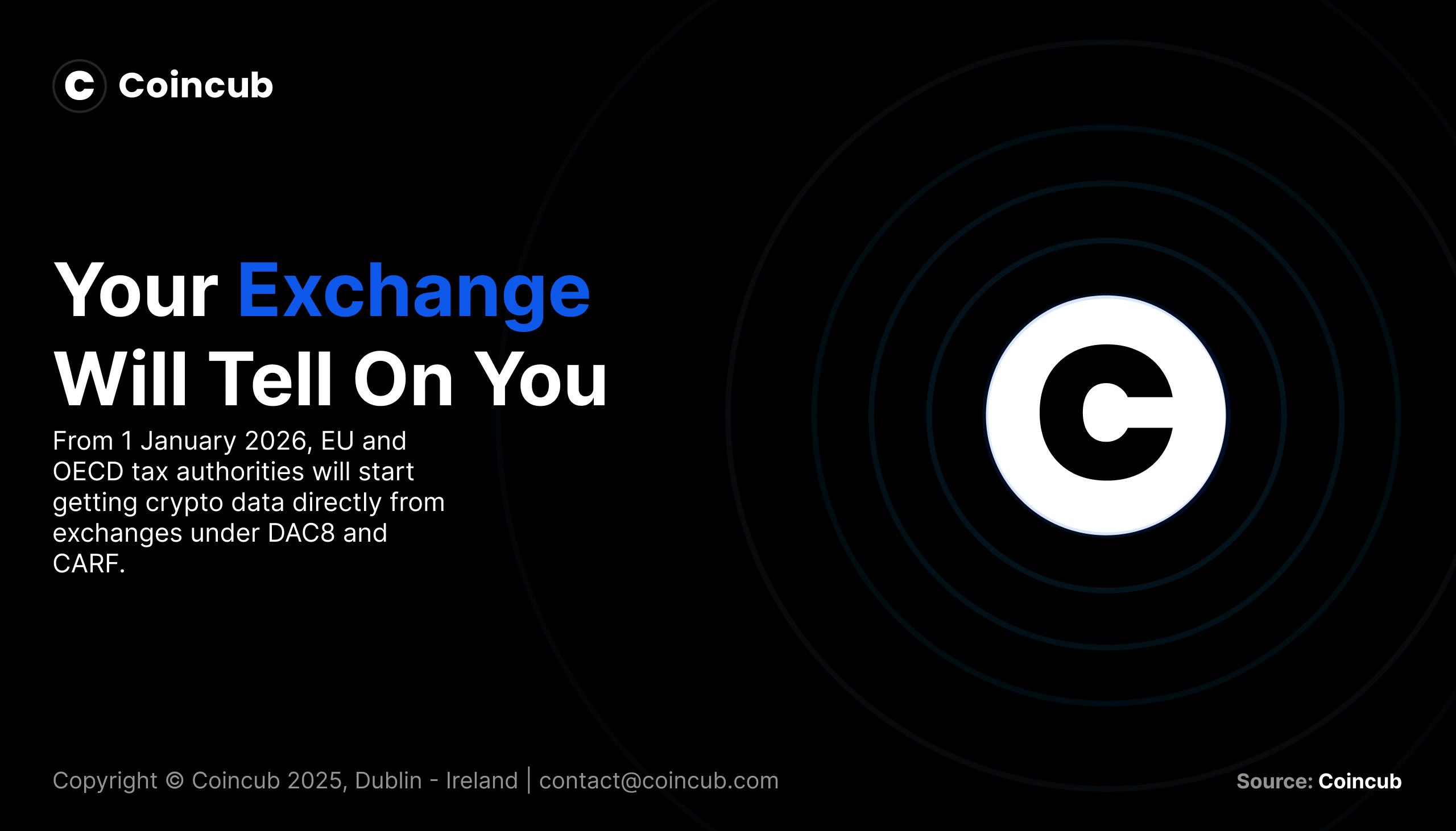 Your Exchange Will Tell On You: CARF & DAC8 End Crypto Secrecy | Coincub