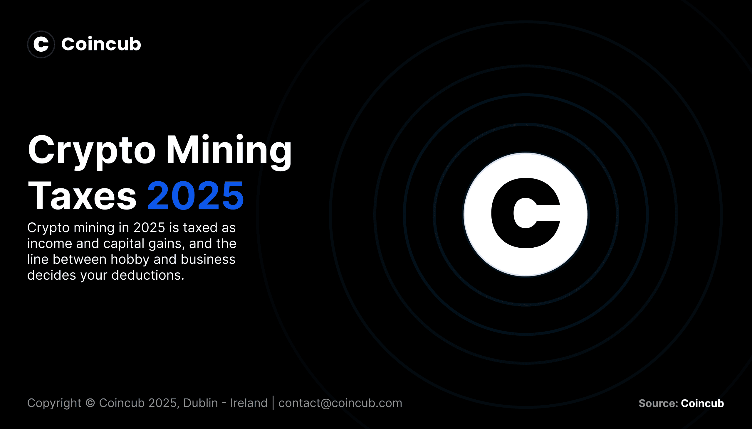 Crypto Mining Taxes Guide 2026: Avoid Fines & Save More | Coincub