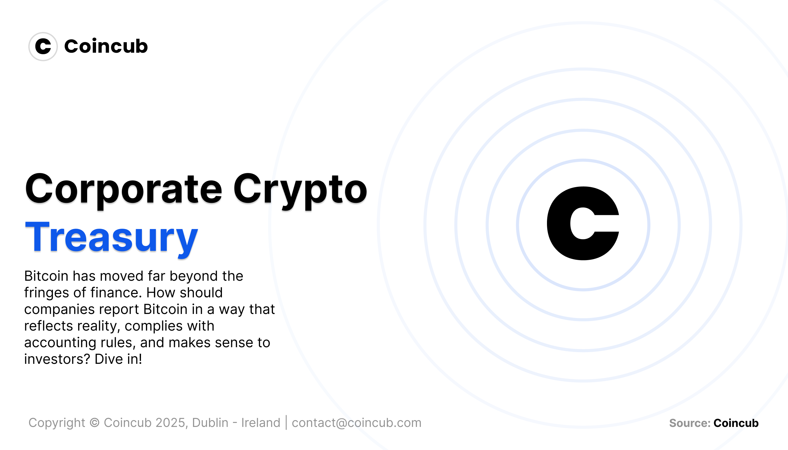 Corporate Crypto Treasury | Coincub