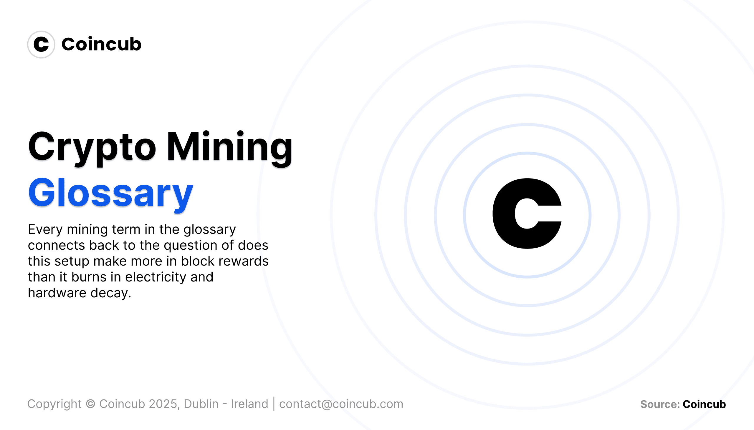 Blocks, Sweat, and Sats - A Crypto Mining Glossary | Coincub