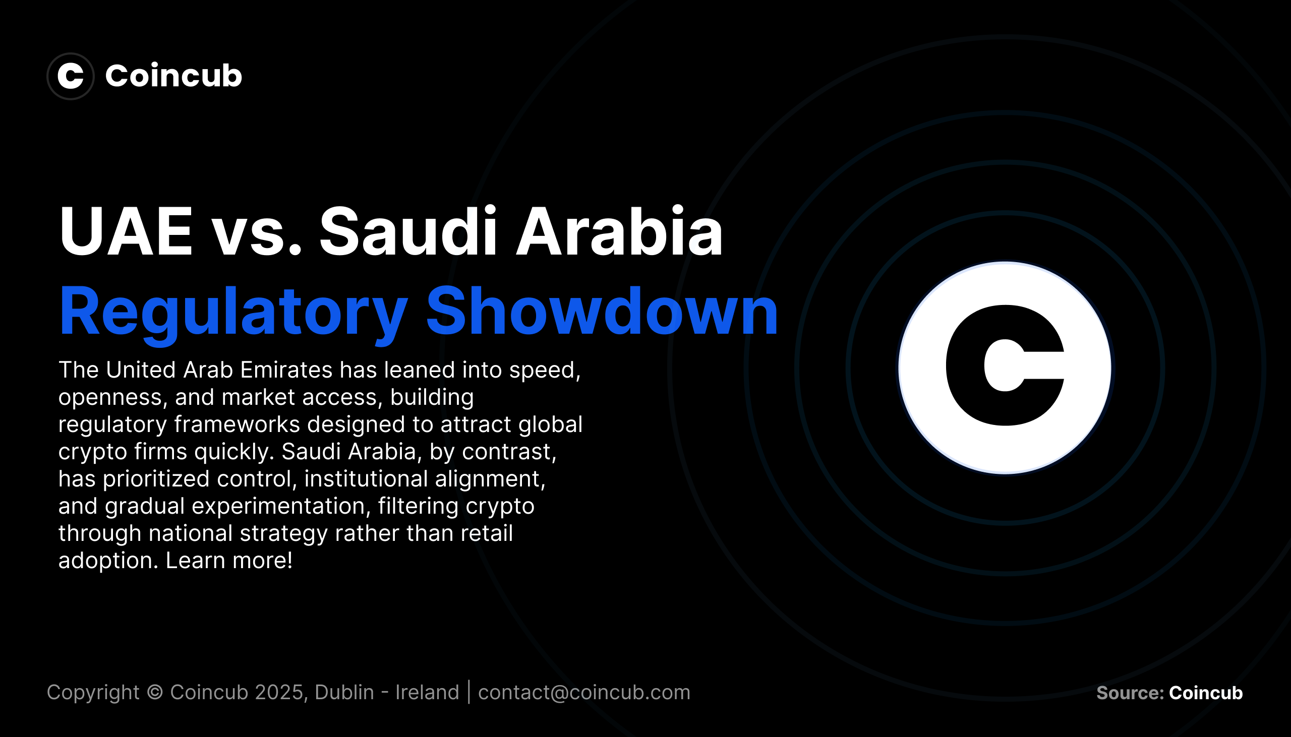 UAE vs. Saudi Arabia: The Middle East Regulatory Showdown | Coincub
