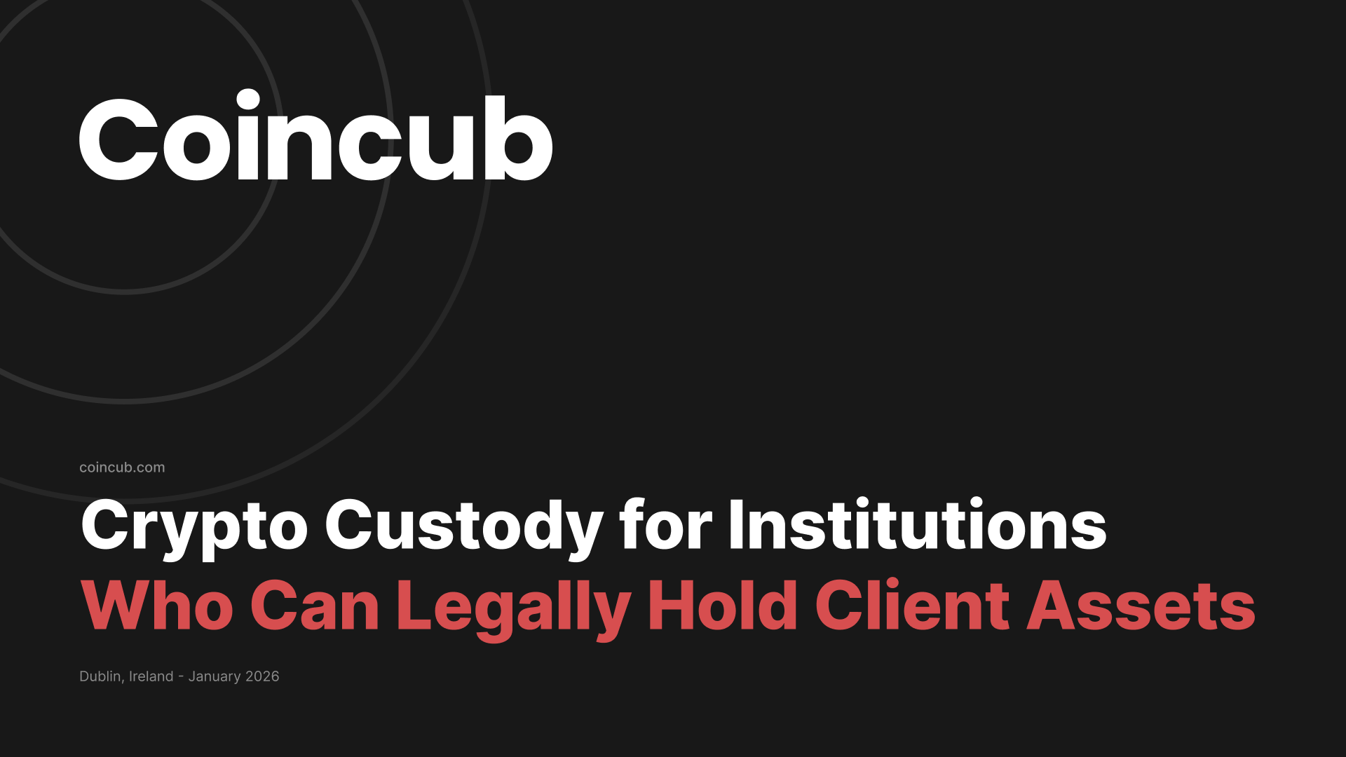 Crypto Custody for Institutions | Coincub