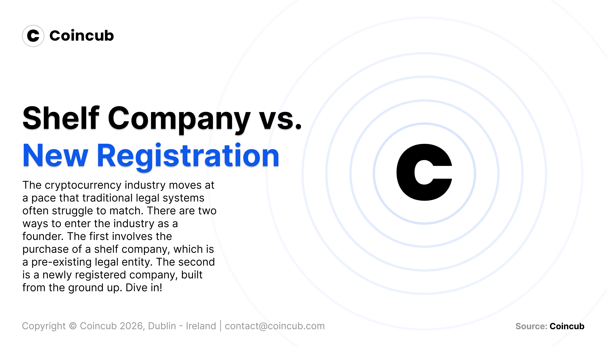 Shelf Company vs. New Registration | Coincub