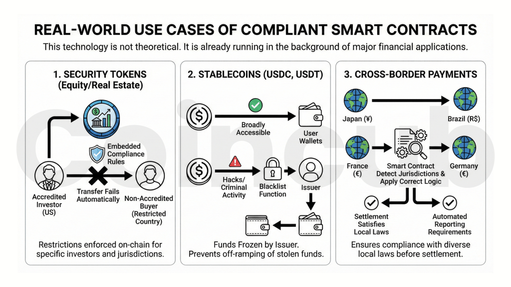 Compliance-by-Design in Smart Contracts Use Cases Compliance-by-Design in Smart Contracts