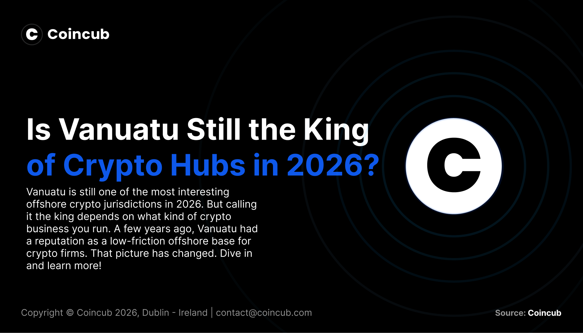 Is Vanuatu Still the King of Offshore Crypto Hubs in 2026?