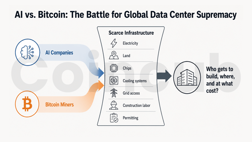 AI vs. Bitcoin: The Battle for Global Data Center Supremacy AI vs. Bitcoin: The Battle for Global Data Center Supremacy
