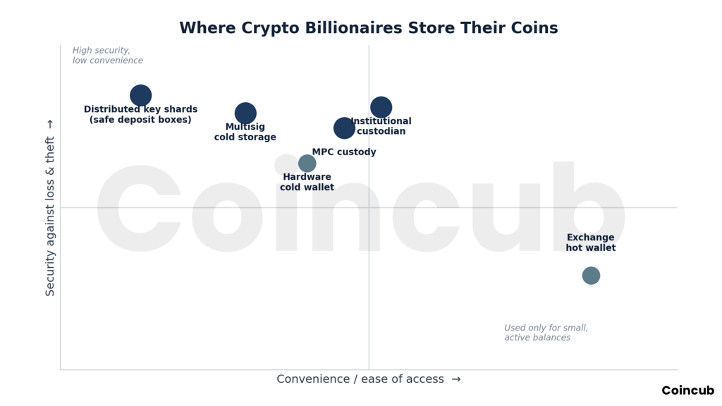 Where Do Crypto Billionaires Store Their Coins? Where Do Crypto Billionaires Store Their Coins?