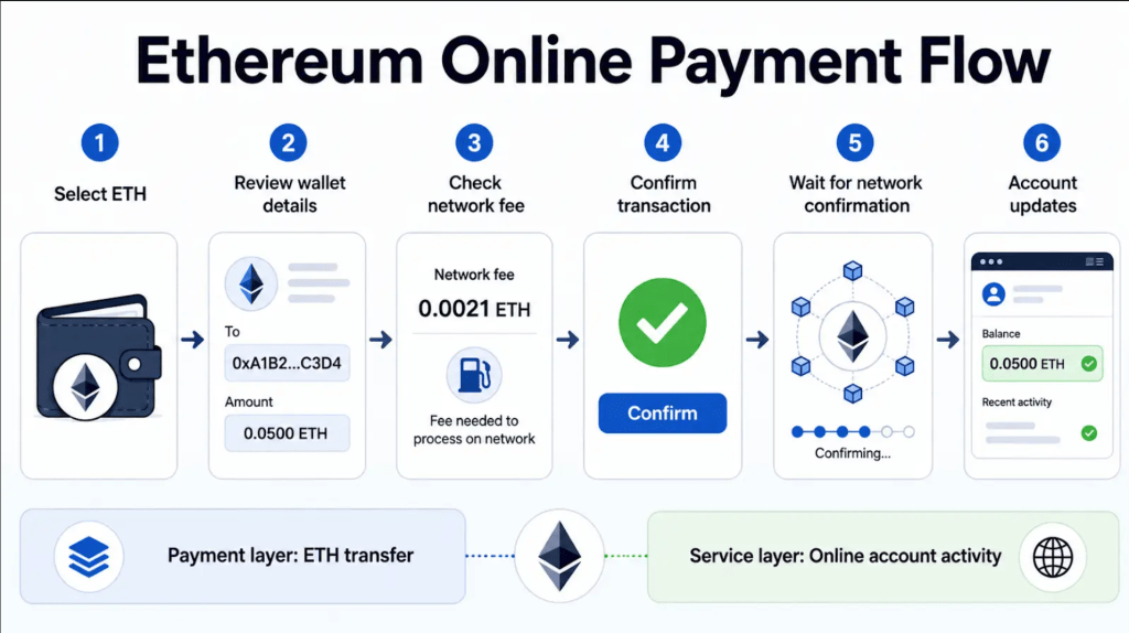 Ethereum payment confirmation flow Ethereum payment confirmation flow